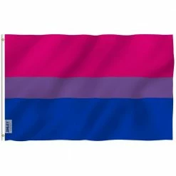 ANLEY Fly Breeze 3 ft. x 5 ft. Polyester Bi Pride Flag 2-Sided Flag Banner with Brass Grommets and Canvas Header
