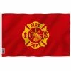 ANLEY Fly Breeze 3 ft. x 5 ft. Polyester USA Fire Department Flag 2 Sided Flags US Firefighter Service Sector Flag -US Flora Bunda Sales 2022 anley house flags a flag sp firedepartment 64 1000