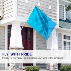 ANLEY Fly Breeze 3 ft. x 5 ft. Solid Light Blue Flag - Plain Light Blue Flags Polyester -US Flora Bunda Sales 2022 anley house flags a flag sp lightblue c3 1000