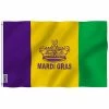 ANLEY Fly Breeze 3 ft. x 5 ft. Polyester Mardi Gras Flag Happy Carnival Flag 2-Sided Flags Banner with Brass Grommets -US Flora Bunda Sales 2022 anley house flags a flag sp mardigras 64 1000