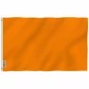 ANLEY Fly Breeze 3 ft. L x 5 ft. L Solid Orange Flag - Plain Orange Flags Polyester -US Flora Bunda Sales 2022 anley house flags a flag sp orange 64 1000
