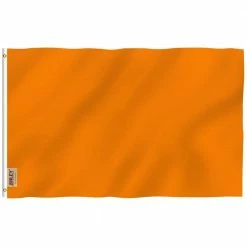 ANLEY Fly Breeze 3 ft. L x 5 ft. L Solid Orange Flag - Plain Orange Flags Polyester