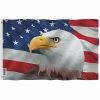 ANLEY Fly Breeze 3 ft. x 5 ft. Polyester US Bald Eagle Decorative Flag 2-Sided Banner with Brass Grommets and Canvas Header -US Flora Bunda Sales 2022 anley house flags a flag sp patrioticeagle 64 1000