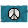 ANLEY Fly Breeze 3 ft. x 5 ft. Polyester Peace Symbol Flag 2-Sided Flags Banner with Brass Grommets and Canvas Header -US Flora Bunda Sales 2022 anley house flags a flag sp peace 64 1000