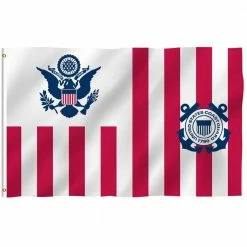 ANLEY 3 ft. x 5 ft. Ensign of the Coast Guard Flag Polyester