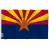 ANLEY Fly Breeze 3 ft. x 5 ft. Arizona State Flag 2-Sided Flag Banner with Brass Grommets and Canvas Header -US Flora Bunda Sales 2022 anley house flags a flag statearizona 64 1000