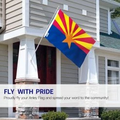 ANLEY Fly Breeze 3 ft. x 5 ft. Arizona State Flag 2-Sided Flag Banner with Brass Grommets and Canvas Header -US Flora Bunda Sales 2022 anley house flags a flag statearizona c3 1000