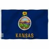 ANLEY Fly Breeze 3 ft. x 5 ft. Polyester Kansas State Flag 2-Sided Flags Banners with Brass Grommets and Canvas Header -US Flora Bunda Sales 2022 anley house flags a flag statekansas 64 1000