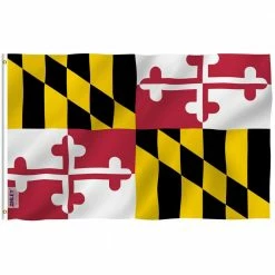 ANLEY Fly Breeze 3 ft. x 5 ft. Polyester Maryland State Flag 2-Sided Flags Banners with Brass Grommets and Canvas Header