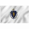 ANLEY Fly Breeze 3 ft. x 5 ft. Polyester Massachusetts State Flag 2-Sided Flags Banners with Brass Grommets and Canvas Header -US Flora Bunda Sales 2022 anley house flags a flag statemassachusetts 64 1000