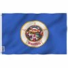 ANLEY Fly Breeze 3 ft. x 5 ft. Polyester Minnesota State Flag 2-Sided Flags Banners with Brass Grommets and Canvas Header -US Flora Bunda Sales 2022 anley house flags a flag stateminnesota 64 1000