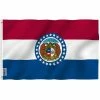 ANLEY Fly Breeze 3 ft. x 5 ft. Polyester Missouri State Flag 2-Sided Flags Banners with Brass Grommets and Canvas Header -US Flora Bunda Sales 2022 anley house flags a flag statemissouri 64 1000