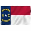 ANLEY Fly Breeze 3 ft. x 5 ft. Polyester North Carolina State Flag Banner with Brass Grommets and Canvas Header 1 ANLEY Fly Breeze 3 ft. x 5 ft. Polyester North Carolina State Flag Banner with Brass Grommets and Canvas Header -US Flora Bunda Sales 2022 anley house flags a flag statenc 64 1000