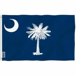 ANLEY Fly Breeze 3 ft. x 5 ft. Polyester South Carolina State Flags 2-Sided Flag Banner with Brass Grommets and Canvas Header