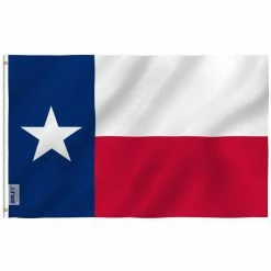 ANLEY Fly Breeze 4 ft. x 6 ft. Polyester State Texas Flag 2-Sided Flags Banner with Brass Grommets and Canvas H