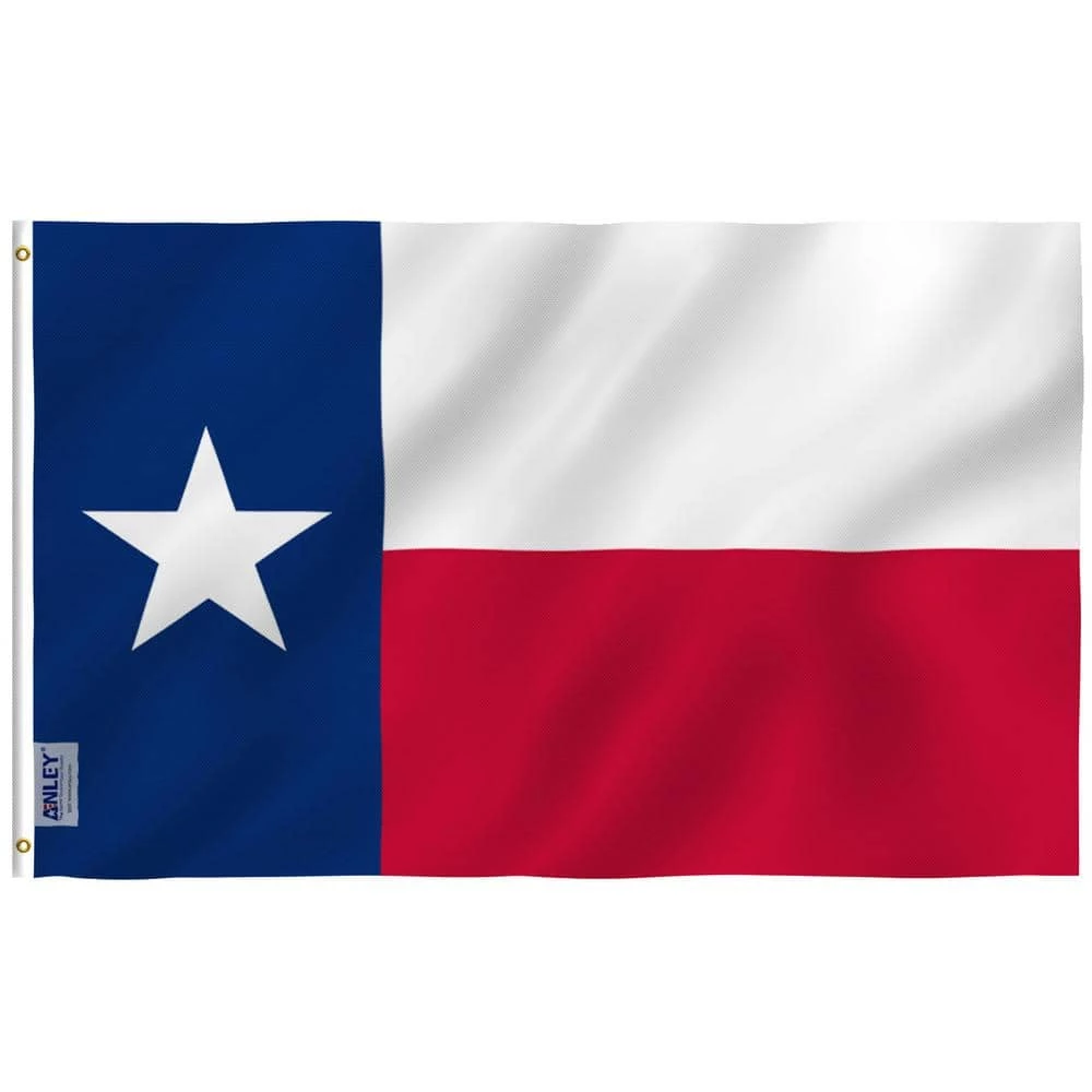 ANLEY Fly Breeze 4 ft. x 6 ft. Polyester State Texas Flag 2-Sided Flags Banner with Brass Grommets and Canvas H 3 ANLEY Fly Breeze 4 ft. x 6 ft. Polyester State Texas Flag 2-Sided Flags Banner with Brass Grommets and Canvas H