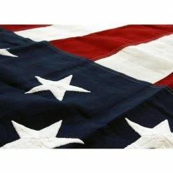 ANLEY 5 ft. x 9.5 ft. Memorial Flag American US Flag Heavy-Duty Cotton For Veteran - USA Burial Casket Flags -US Flora Bunda Sales 2022 anley house flags a flag us burial 1 4f 1000
