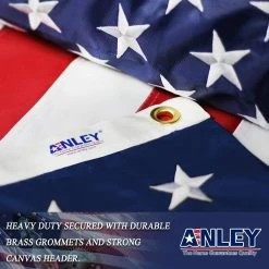 ANLEY 1 ft. x 1.5 ft. American US Flag Heavy-Duty Nylon - Embroidered Stars and Sewn Stripes - USA Banner Flags -US Flora Bunda Sales 2022 anley house flags a flag us sewn 1x1 5 fa 1000