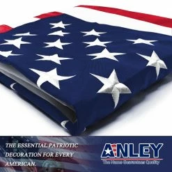 ANLEY EverStrong 4 ft. x 6 ft. American US Heavy-Duty Nylon Flags Embroidered Stars and Sewn Stripes USA with Brass Grommets -US Flora Bunda Sales 2022 anley house flags a flag us sewn 4x6ft 1f 1000
