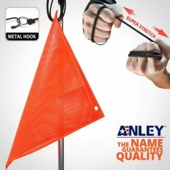 ANLEY 1.5 ft. x 1.5 ft. Orange Warning Sign Safety Flags for Truck, Trailer, Car -US Flora Bunda Sales 2022 anley house flags a flag warning 1f 1000