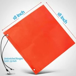 ANLEY 1.5 ft. x 1.5 ft. Orange Warning Sign Safety Flags for Truck, Trailer, Car -US Flora Bunda Sales 2022 anley house flags a flag warning 4f 1000