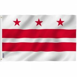 ANLEY Fly Breeze 3 ft. x 5 ft. Polyester Washington DC Flag - District of Columbia Flags