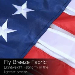 ANLEY 60 in. American US Flag Windsock Stars and Stripes USA Patriotic Decorations Embroidered Stars and Fade Resistant 5 ft. -US Flora Bunda Sales 2022 anley wind spinners a flag windsock us 5ft 1f 1000
