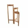 Flora Bunda 30 in. H Brown Wood 3-tired Plant Stand