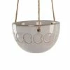 Flora Bunda 5 in. Ivory Ceramic Moon Phase Hanging Planter Pot -US Flora Bunda Sales 2022 ivory flora bunda hanging planters ct1029e ivory 64 1000