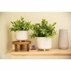Flora Bunda 6 in. x 4.75 in. Hamsa Hand Footed Ceramic Planter, (Set of 2) 14 Flora Bunda 6 in. x 4.75 in. Hamsa Hand Footed Ceramic Planter, (Set of 2) -US Flora Bunda Sales 2022 ivory flora bunda plant pots ct1741e2 ivory fa 1000