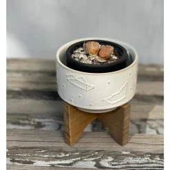 Flora Bunda 4 in. Ivory Ceramic Constellation Pot on Wood Stand Mid-Century Planter 7 Flora Bunda 4 in. Ivory Ceramic Constellation Pot on Wood Stand Mid-Century Planter -US Flora Bunda Sales 2022 ivory flora bunda plant pots ct940e ivory 31 1000