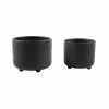Flora Bunda 6 in. x 4.75 in. Ceramic Spider Web Footed (Set of 2) -US Flora Bunda Sales 2022 matte black flora bunda plant pots ct2040e2 mtbk 64 1000