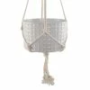 Flora Bunda 5 in. Matte White Gladiator Ceramic Pot with Macrame Hanging Planter -US Flora Bunda Sales 2022 matte white flora bunda hanging planters ct949e mtwh 64 1000