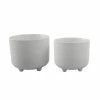 Flora Bunda 6 in. x 4.75 in. Hiero Footed Ceramic Planter, (Set of 2) 1 Flora Bunda 6 in. x 4.75 in. Hiero Footed Ceramic Planter, (Set of 2) -US Flora Bunda Sales 2022 matte white flora bunda plant pots ct1092e2 mtwh 64 1000