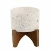 Flora Bunda 5 in. Neutral Concrete Terrazzo Planter on Stand Stoneware Planter 2 Flora Bunda 5 in. Neutral Concrete Terrazzo Planter on Stand Stoneware Planter -US Flora Bunda Sales 2022 neutral flora bunda plant pots ct1303e neu 64 1000