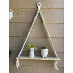 Flora Bunda 20 in L 5.8 in W Wood and Macrame Hanging Shelf 9 Flora Bunda 20 in L 5.8 in W Wood and Macrame Hanging Shelf -US Flora Bunda Sales 2022 white flora bunda plant pots nt30e 31 1000